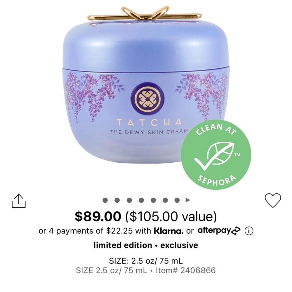 Tatcha Dewy Skin Cream